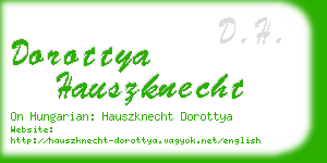 dorottya hauszknecht business card